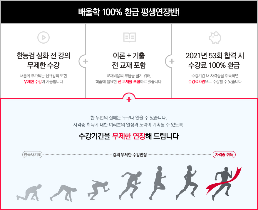 배울학 100% 환급+평생연장반